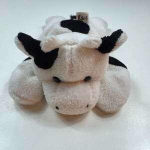 Vintage Great American Fun Corp Black and White Spotted Lying Cow Plush